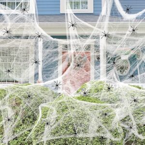 Nirohee Spider Webs Halloween Decorations With Spiders