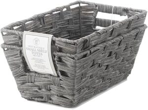 Whitmor Split Rattique Small Shelf Tote Set