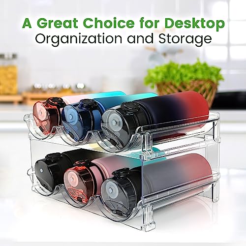 spospo Water Bottle Organizer Shelf, 4 Pack - Image 5