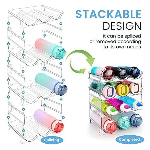 spospo Water Bottle Organizer Shelf, 4 Pack - Image 2