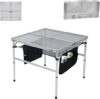 Nice C Square Folding Table, Height Adjustable, Aluminum