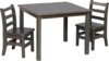 ECR4Kids Square Hardwood Table And Chair Set, Grey