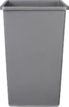 Amazon Basics Square Waste Container, 25 Gallons, Grey