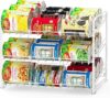 Simple Houseware Stackable Can Rack Organizer, White