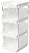 Lifewit Stackable Storage Baskets, 4 Tier Bins