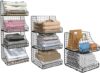 Lyuwanxian Stackable Wire Baskets For Closet Storage