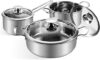 Wodillo Stainless Steel 6-Piece Cookware Set, Oven Safe