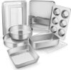 E-far Stainless Steel Bakeware Set, 9-Piece