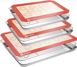 M MCIRCO Stainless Steel Baking Sheet Set
