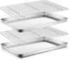 E-far Stainless Steel Baking Sheet With Rack
