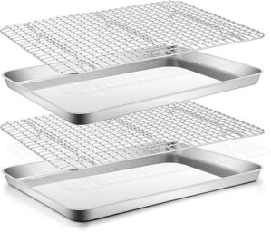 E-far Stainless Steel Baking Sheet With Rack