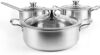 ASKSCICI Stainless Steel Cookware Set, 6 Piece