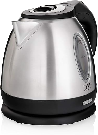 Moss & Stone Stainless Steel Cordless Electric Kettle 1.2L