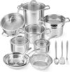 duxtop Stainless Steel Induction Cookware Set, 17PC