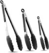 HOTEC Stainless Steel Kitchen Tongs Set