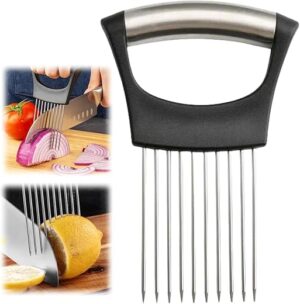 WARSPOT Stainless Steel Onion Slice Holder Tool (1 PCS)