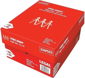 STAPLES 8.5″x14″ Copy Paper 126987
