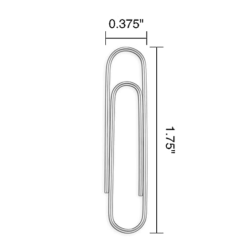 STAPLES Smooth Paper Clips Jumbo 100/Box (A7026605/72578) - Image 4