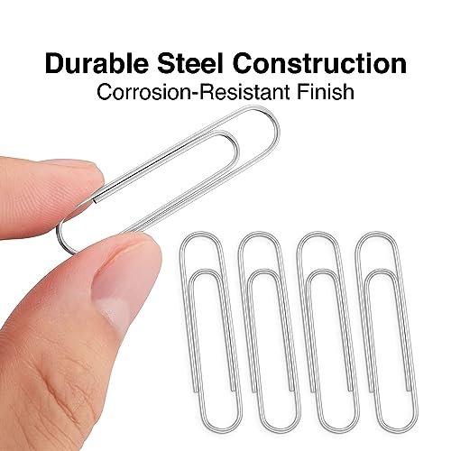 STAPLES Smooth Paper Clips Jumbo 100/Box (A7026605/72578) - Image 2