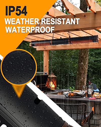STAR PATIO Electric Hanging Patio Heater, 750/1500W Infrared - Image 4