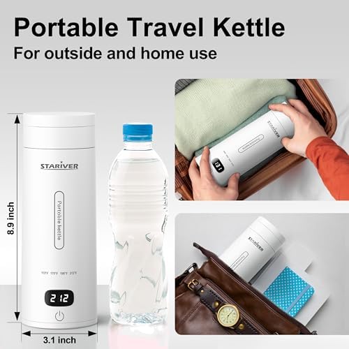 Stariver Portable Travel Electric Kettle, Mini 304 Stainless Steel - Image 5