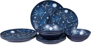 Gofunfun Starry Pattern Melamine Dinnerware Set