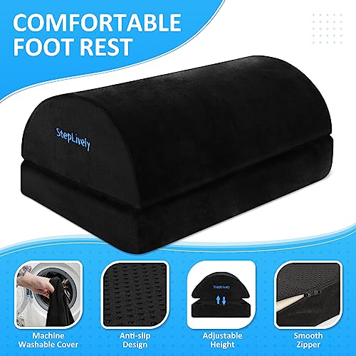StepLively Foot Rest For Under Desk, Adjustable - Image 2