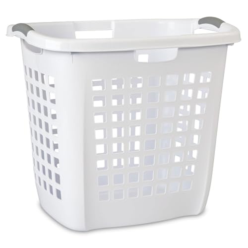 Sterilite Ultra Easy Carry Laundry Hamper, White - Image 2
