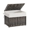 SONGMICS Storage Basket With Lid, 9.2 Gallon
