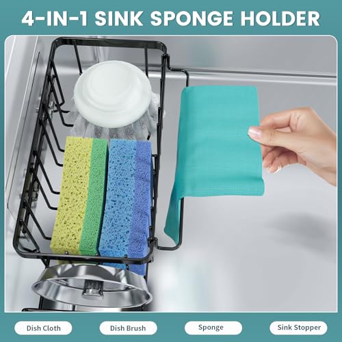 StorageRight 4-in-1 Sponge Holder With Adhesive Hook - Image 3