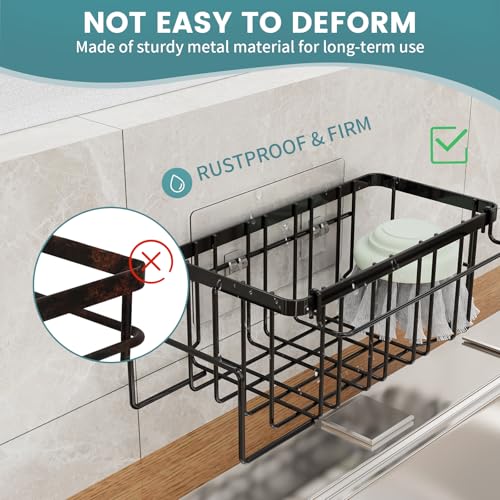 StorageRight 4-in-1 Sponge Holder With Adhesive Hook - Image 4