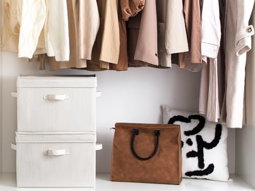 StorageWorks Closet Storage Bin With Lids, Fabric Bins - Image 4