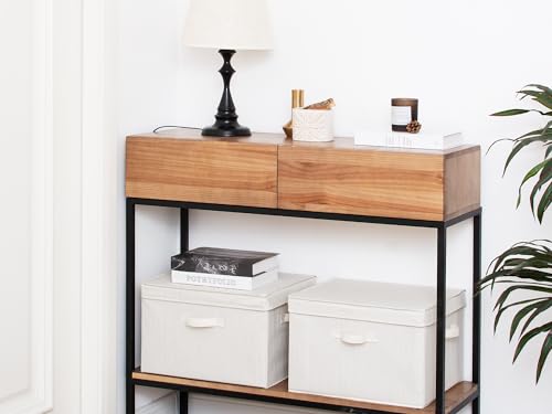 StorageWorks Closet Storage Bin With Lids, Fabric Bins - Image 5