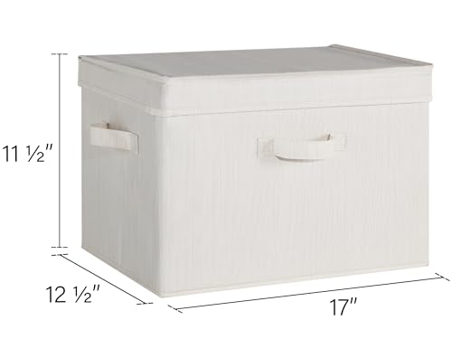 StorageWorks Closet Storage Bin With Lids, Fabric Bins - Image 2