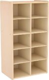 ECR4Kids Streamline 10 Cubby Tray Storage Cabinet