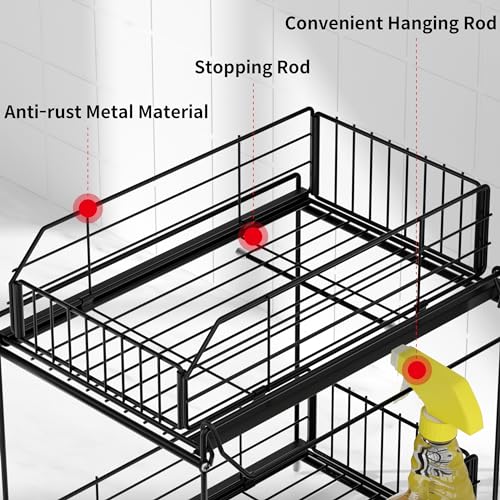 SUEH DESIGN Under Sink 2-Tier Cabinet Organizer - Image 3