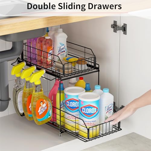 SUEH DESIGN Under Sink 2-Tier Cabinet Organizer - Image 4