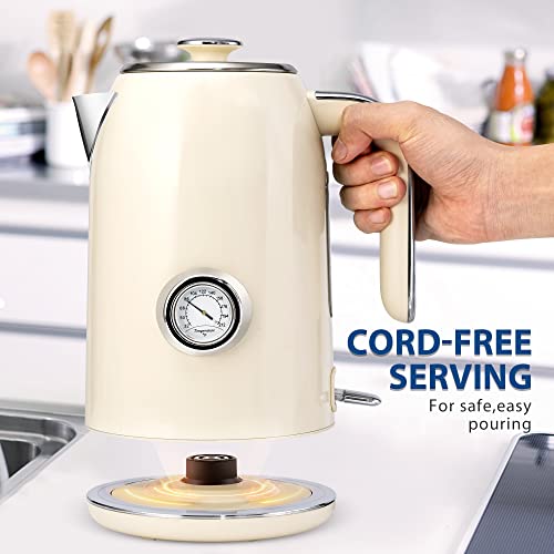 SULIVES Electric Kettle 1.7L Stainless Steel 1500W - Image 3
