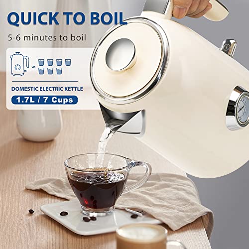 SULIVES Electric Kettle 1.7L Stainless Steel 1500W - Image 4