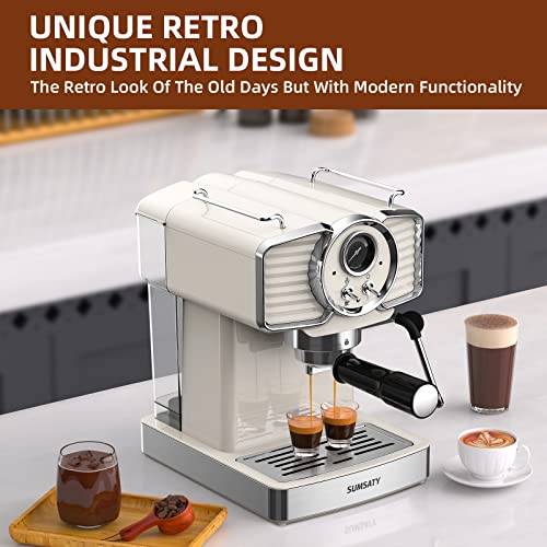 SUMSATY Professional Espresso Maker With Milk Frother - Image 2
