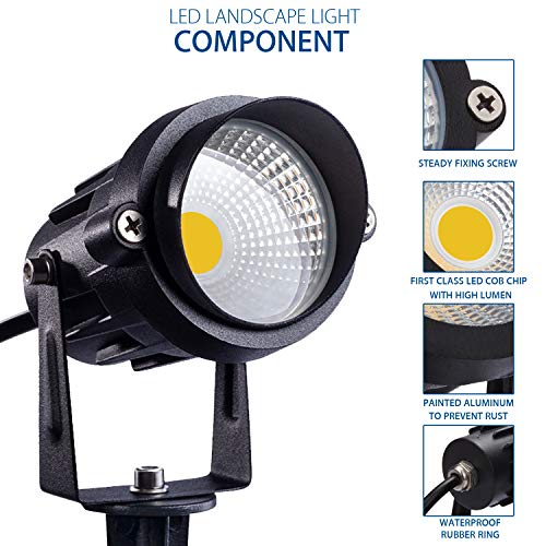 SUNVIE Outdoor LED Spotlights Waterproof 12W 3000K - Image 3