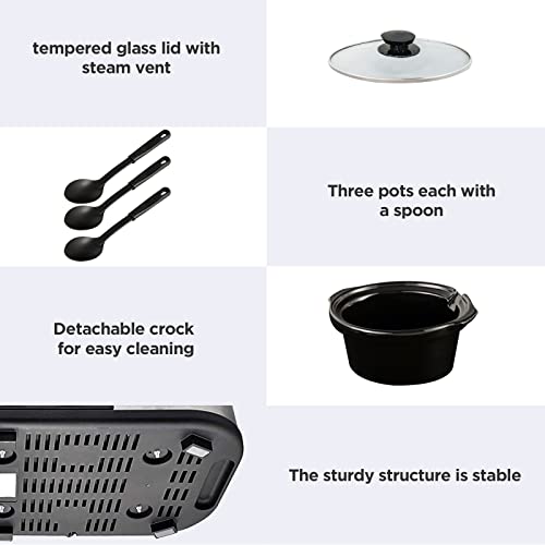 Sunvivi Triple Slow Cooker Buffet Server 4.5 QT - Image 3