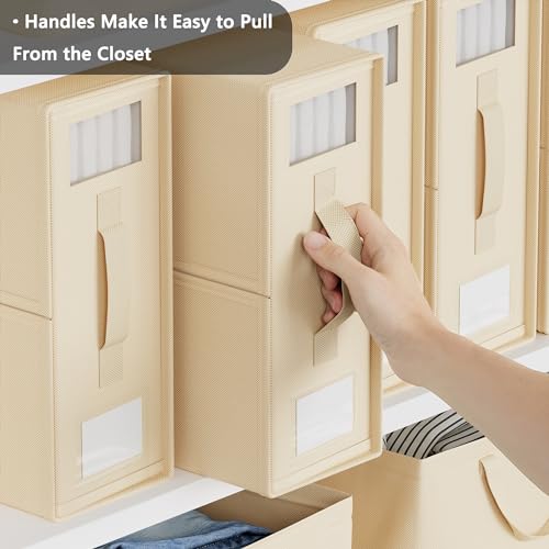 SUOCO Foldable Linen Closet Organizer, 6 Pack - Image 3