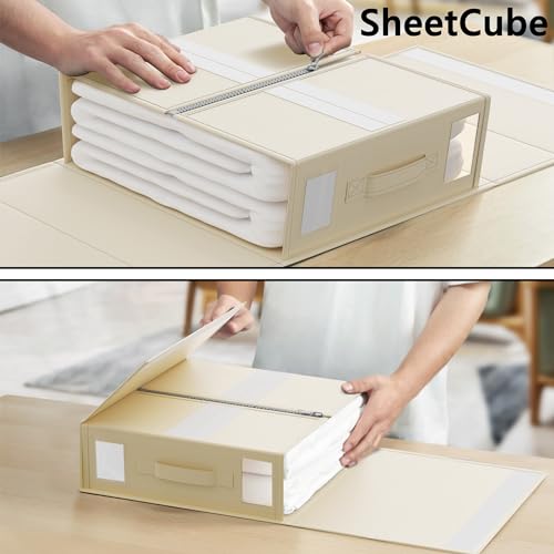 SUOCO Foldable Linen Closet Organizer, 6 Pack - Image 4