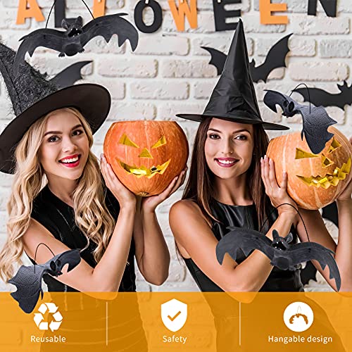 Supersfel Halloween Hanging Bats Decorations, 10 Pcs - Image 5
