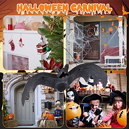 Supersfel Halloween Hanging Bats Decorations, 10 Pcs - Image 2