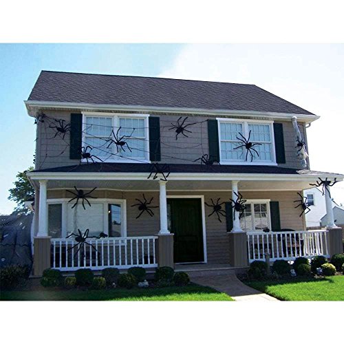 Supoice Halloween Decorations 4.9 Ft Black Spider - Image 5