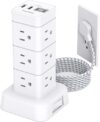 One Beat Surge Protector Power Strip Tower, 12 Outlets