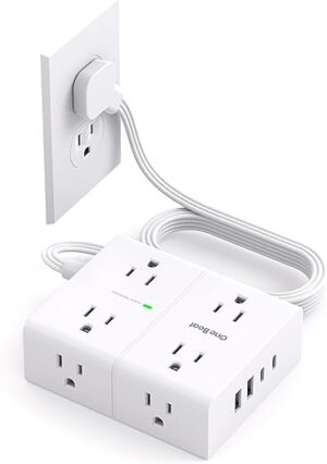 One Beat Surge Protector Power Strip With USB Ports