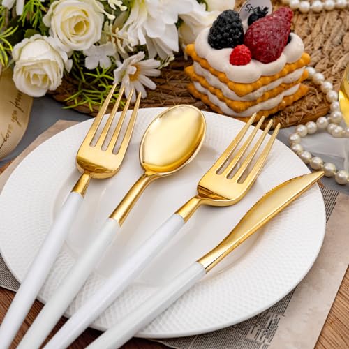 SUT Gold Disposable Silverware Set, 160Pcs - Image 3